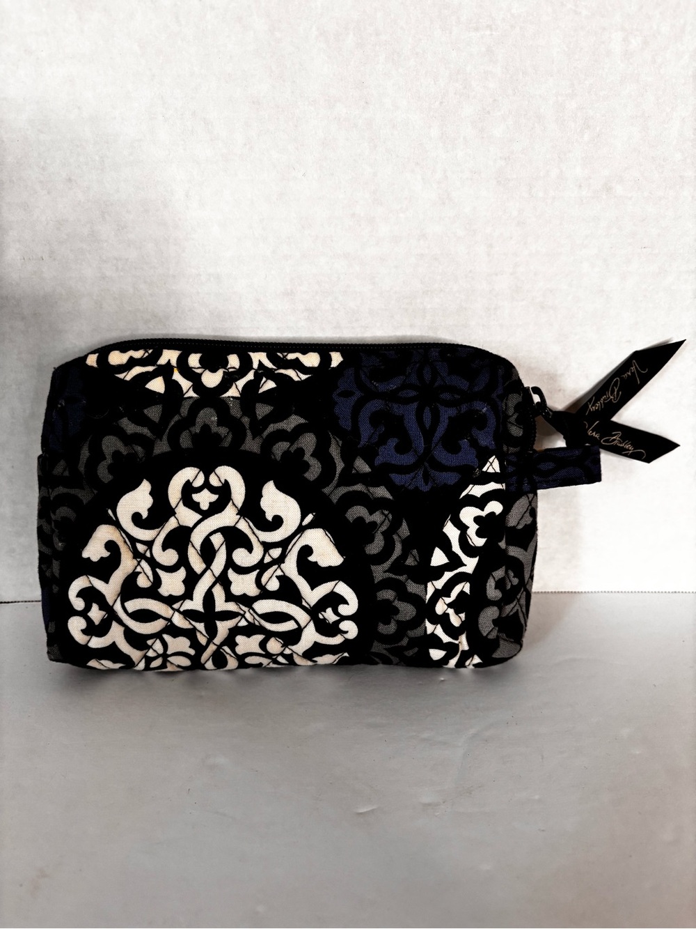 Vera Bradley Black & Cream Patterned Cosmetic Pouch